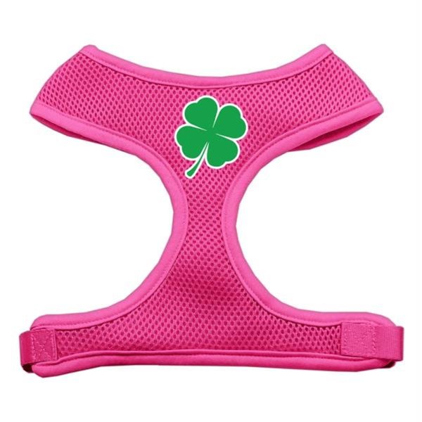 Unconditional Love Shamrock Screen Print Soft Mesh Harness Pink Small UN849527